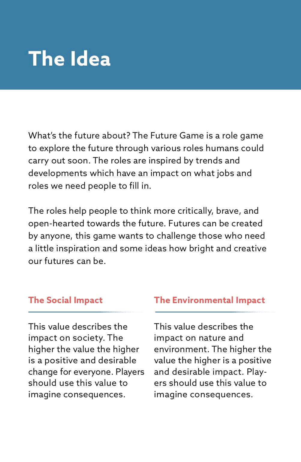 The Future Game 2050 - Playing Cards